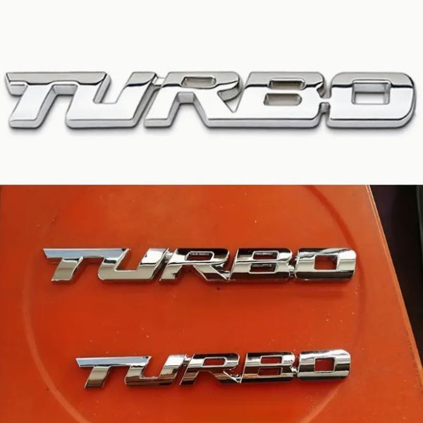 ★新品★ 車用 デカールステッカー 亜鉛合金メタル製 TURBO ターボ プレミアム3Dエンブレム かっこいい装飾 ゴールド / CS-a15_画像7