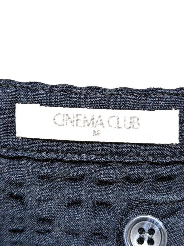 ★美品 CINEMA CLUB シネマクラブ トップス レディース 7分丈 袖 ブラウス チュニック かわいい カジュアル フォーマル 紺色 M / nr4-050_画像7