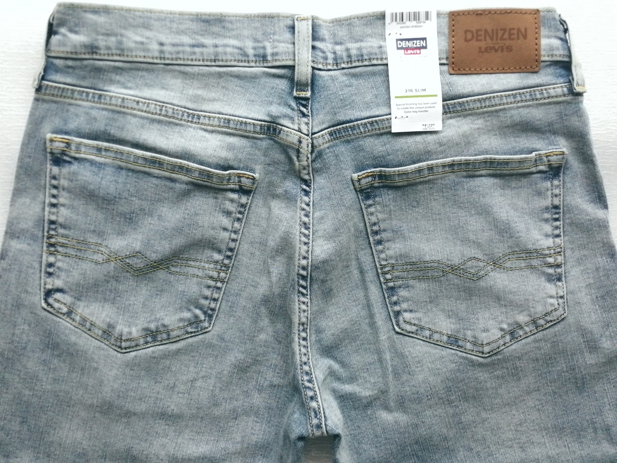 [未使用] リーバイス DENIZEN from Levi's 216 SLIM 44741-0231 W32 L32 USED加工 スリム ストレッチ デニゼン 送料￥185の画像4