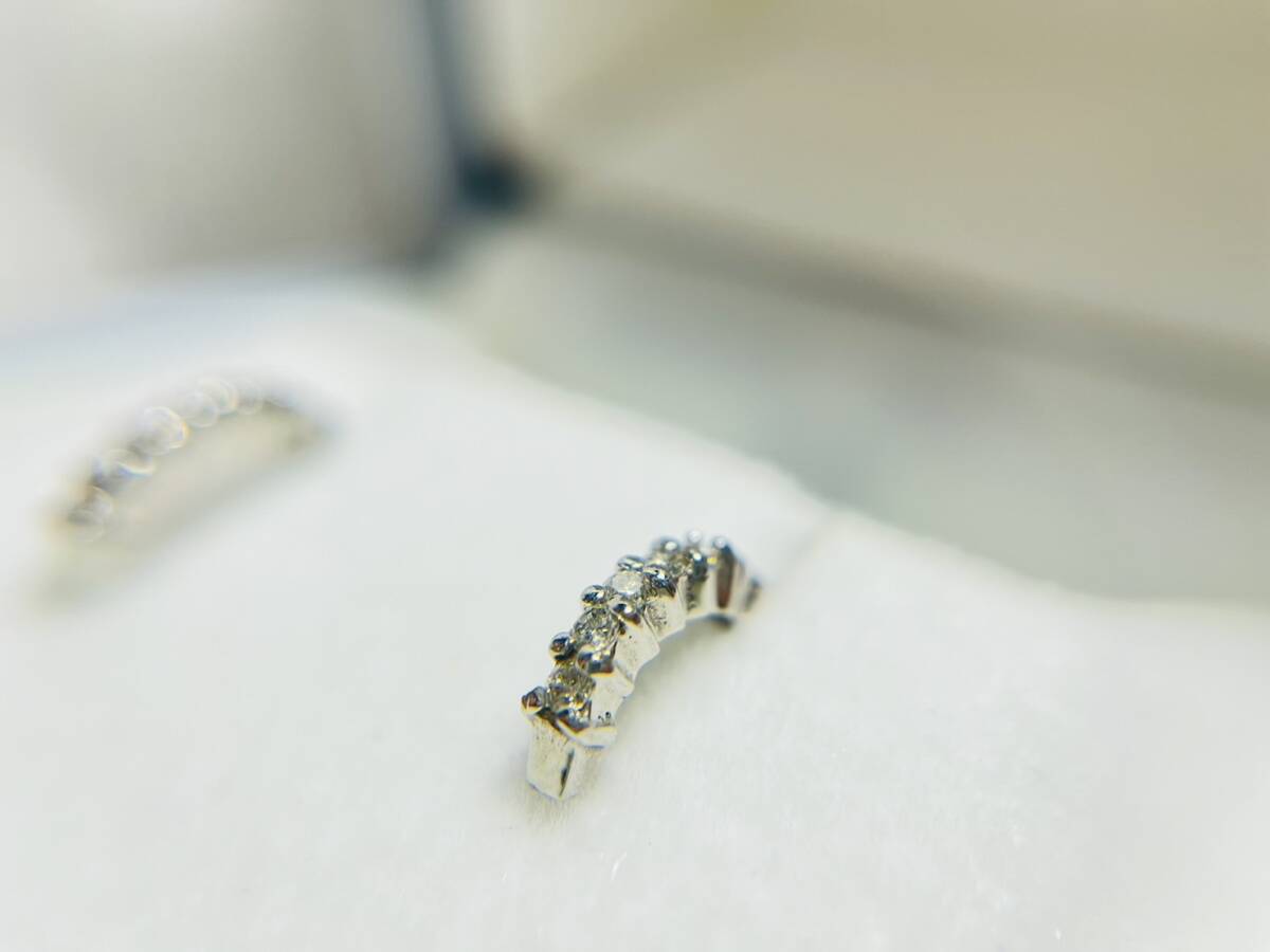 [240326-4T][ present condition goods ]{ precious metal / accessory }Pt900/ diamond earrings / approximately 3.14g/ platinum / white gold 