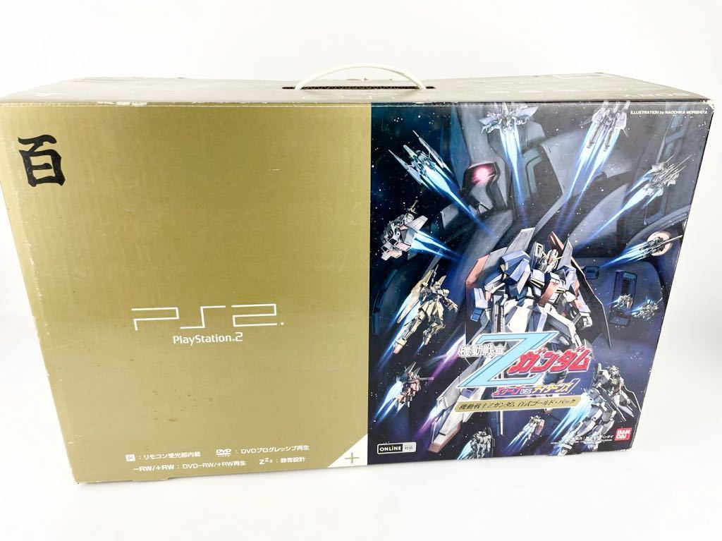 動作品 PS2 本体 機動戦士Zガンダム 百式ゴールド パック SCPH-55000 GU プレイステーション2_画像8