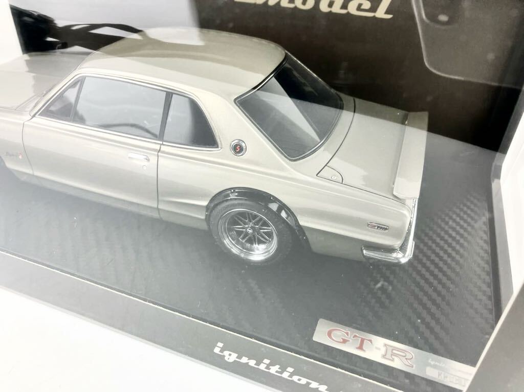 ignition model イグニッションモデル Nissan Skyline 2000 GT-R KPGC10 Silver 1/18 0771 スカイライン ハコスカの画像3