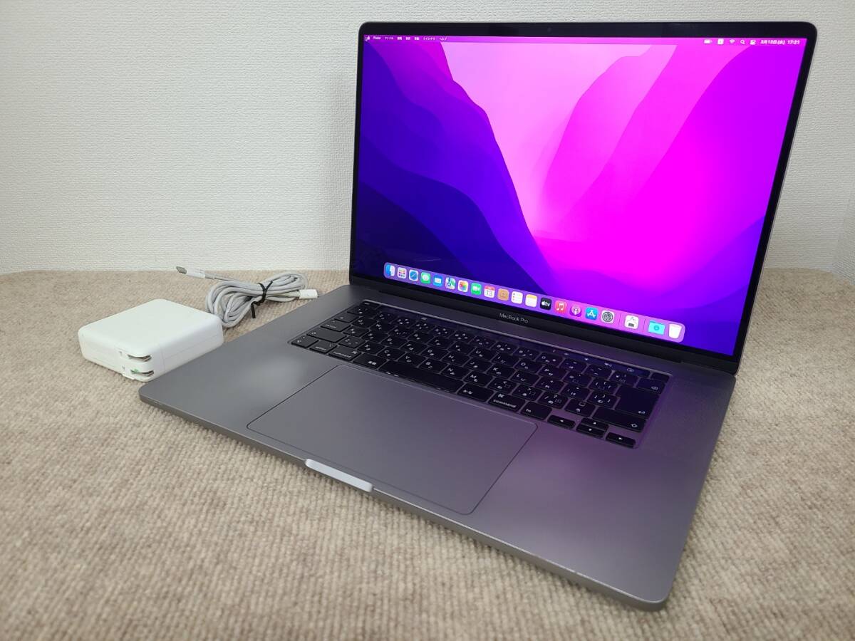 Apple MacBook Pro 16(2019, A2141) Core i7-9750H / 2.6GHz / RAM 32GB / SSD 500GB / Space Gray / AC有 / 動作品 / 充放電回数 : 519の画像1