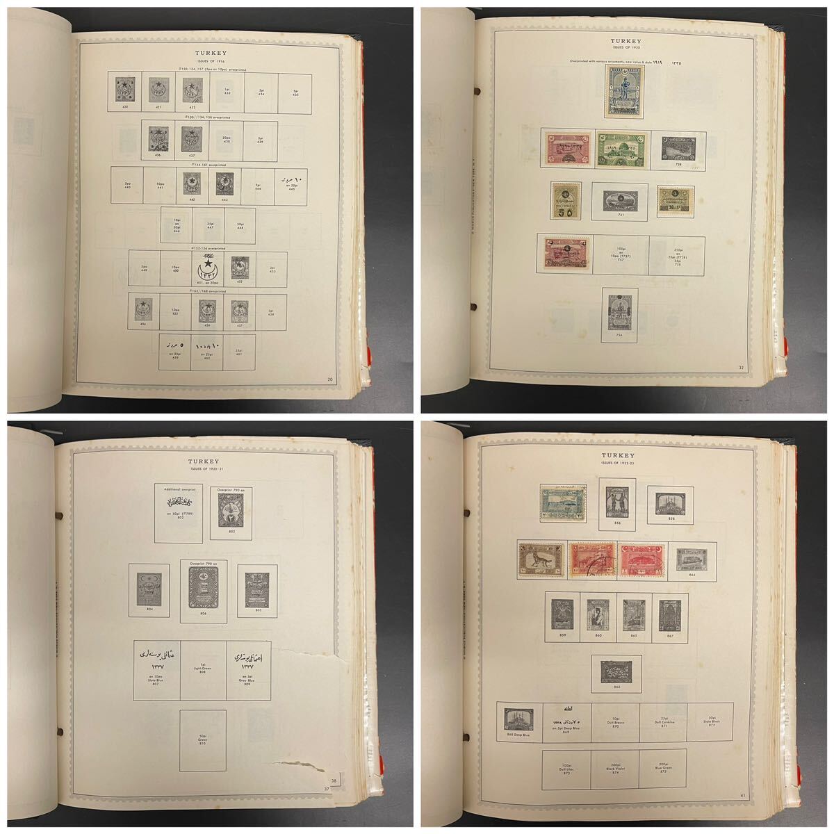 477 トルコ 切手 アルバム 1冊 約2.1kg 外国切手 Turkeyの画像5