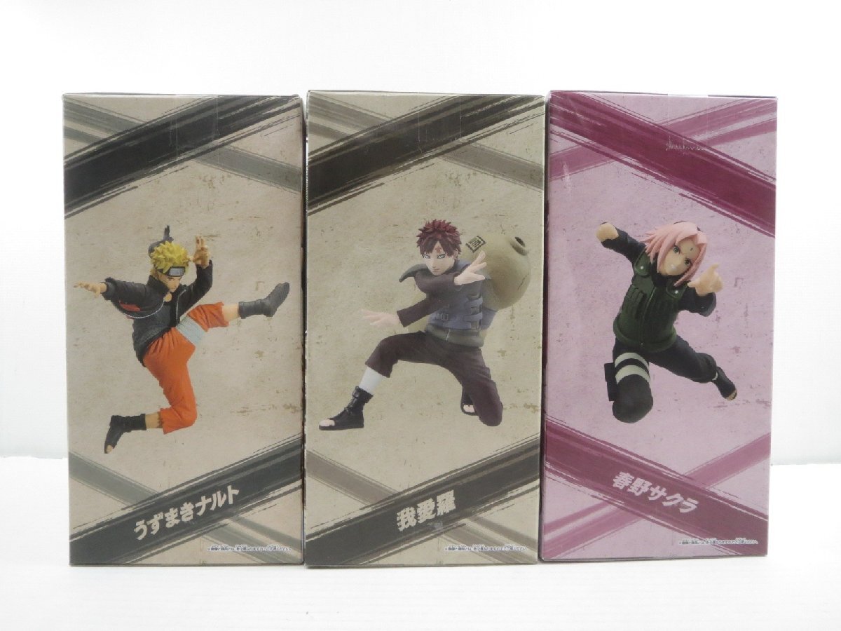 !NARUTO Naruto . manner .VIBRATION STARS 3 kind set .... Naruto spring . Sakura . love . figure! unopened goods 