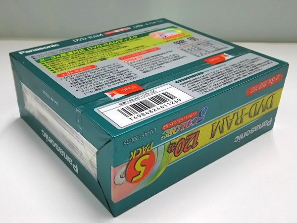 ♪Panasonic パナソニック DVD-RAM 120分 5枚パック LM-AF120LS5 現状品♪未開封品_画像6