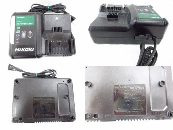 ◆◆HIKOKI◆日立工機 急速充電器 UC18YDL2 バッテリー1個 BSL36A18◆ジャンク品 M4648_画像2