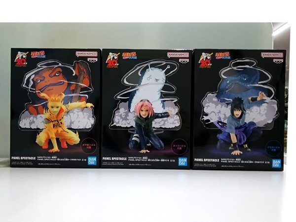 ♪PANEL SPECTACLE 新たなる三竦み ナルト サスケ サクラ フィギュア 3個セット NARUTO 疾風伝♪未開封品の画像3