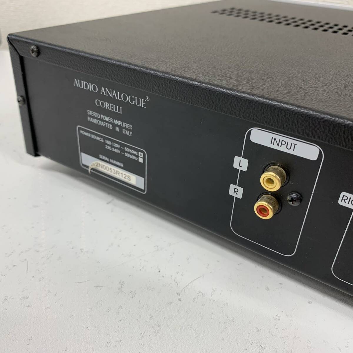 【L-2】 Audio Analogue CORELLI STEREO AMPLIFIER ステレオパワーアンプ 音出し確認済み 動作OK 傷やや多め 1598-82_画像5