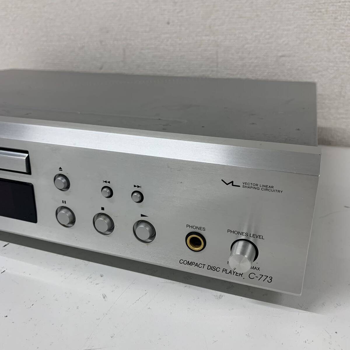 【Hd3】 Onkyo C-773 CDプレーヤー オンキョー 現状品 動作品 CDデッキ オーディオ 1605-8の画像3