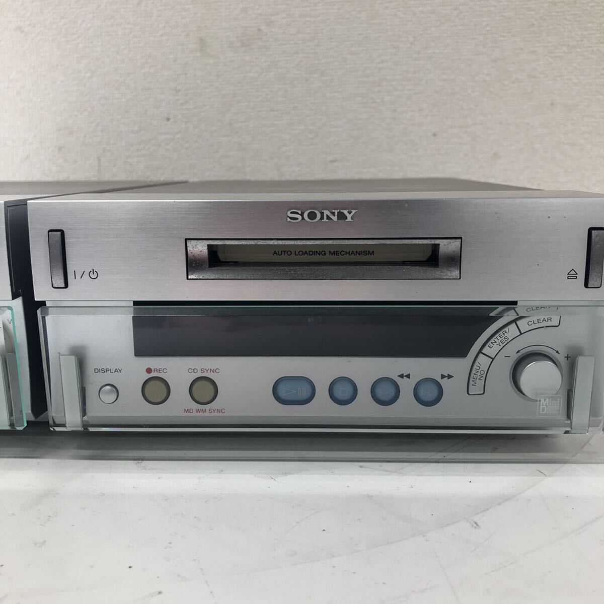 【Ja-3】 SONY MDS-SD1 CD/MDプレーヤー ソニー 通電確認済み 再生可能 1619-16の画像3