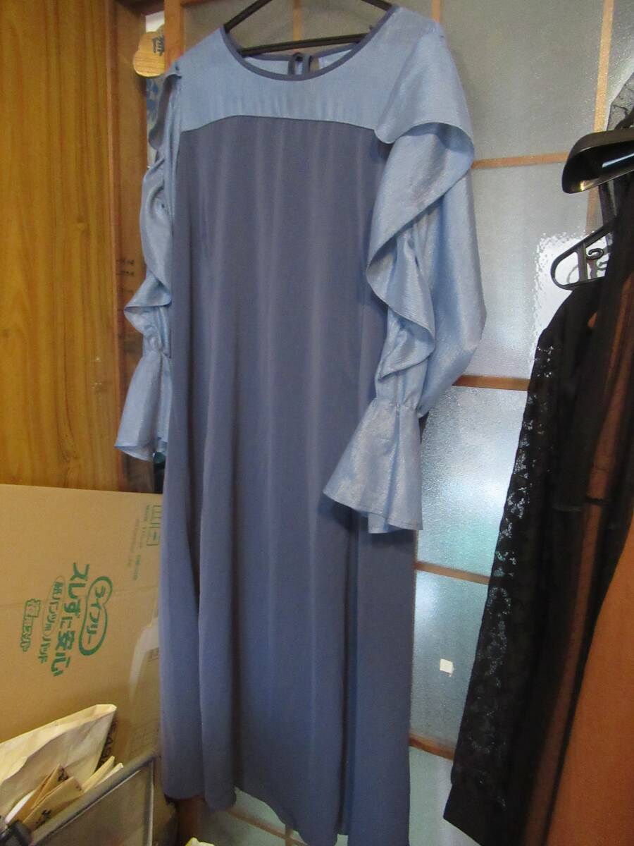  lady's long One-piece 3L new goods blue 