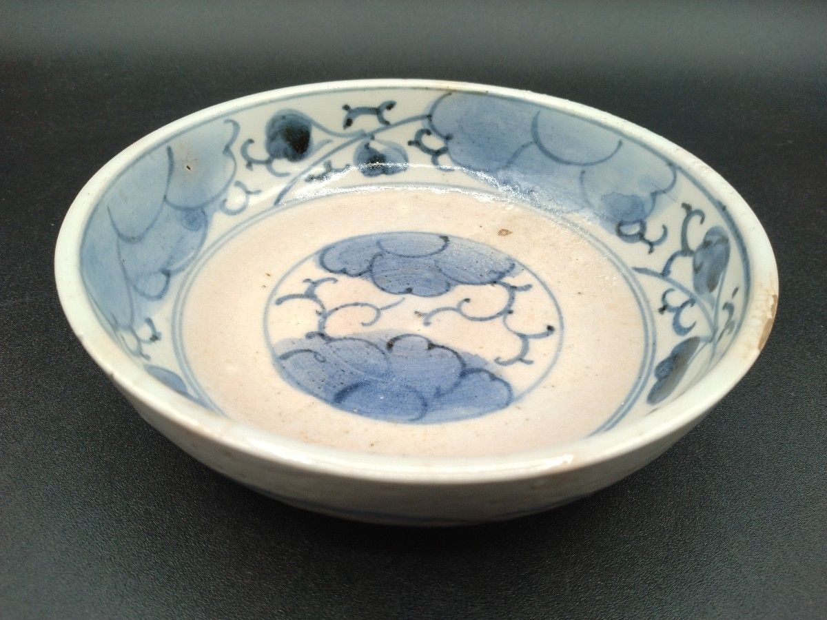 古伊万里 染付 くらわんか皿 江戸後期 なます皿 和食器 【2-c 古伊万里 染付 くらわんか皿 江戸後期 なます皿 和食器 【2-c