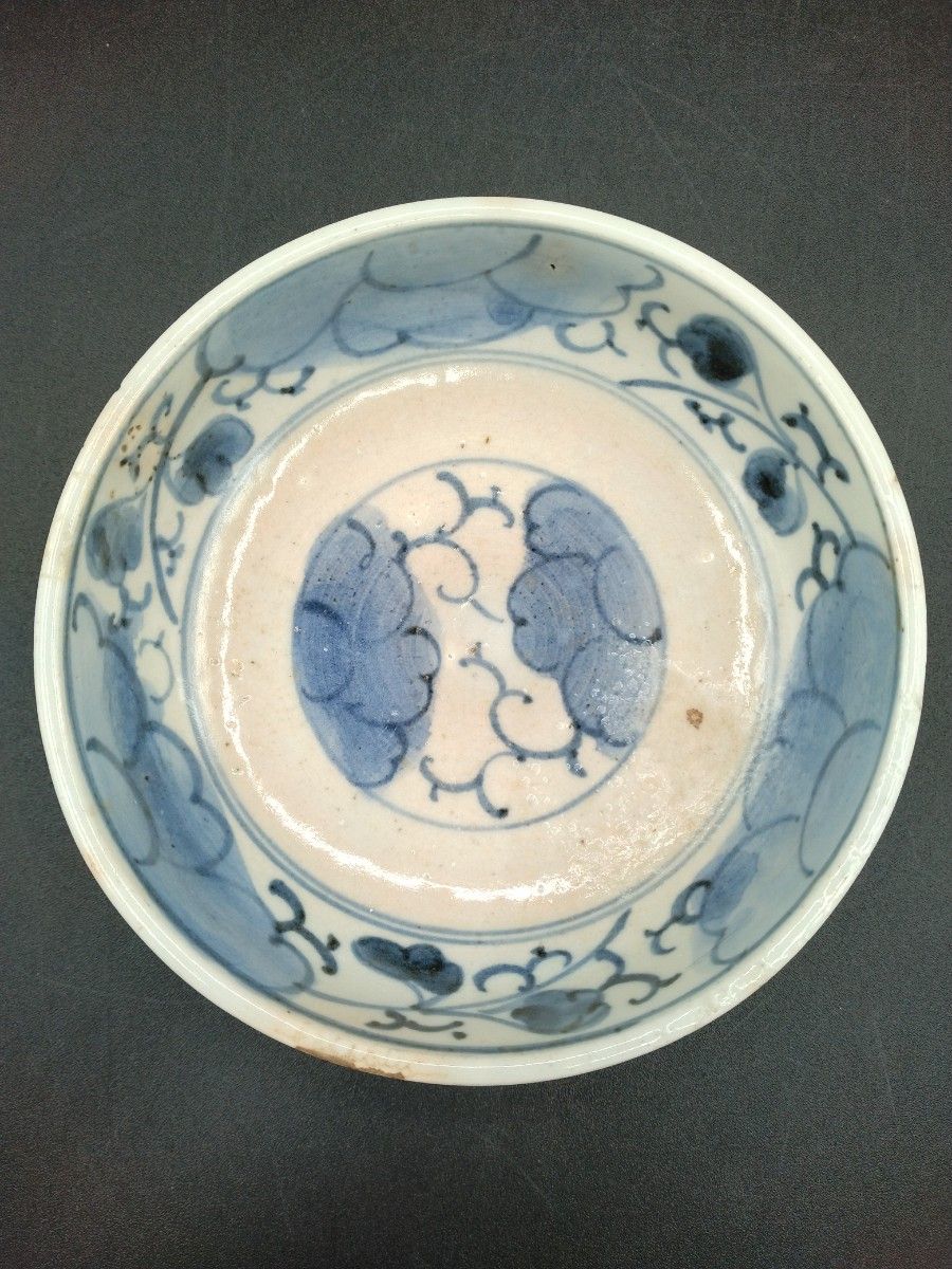 古伊万里 染付 くらわんか皿 江戸後期 なます皿 和食器 【2-c 古伊万里 染付 くらわんか皿 江戸後期 なます皿 和食器 【2-c