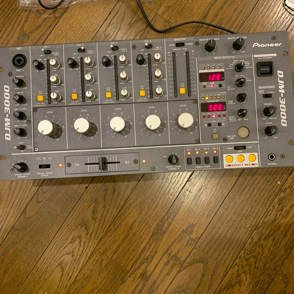 Pioneer DJミキサー DJM-3000 ロータリーフェーダー　中古　現状