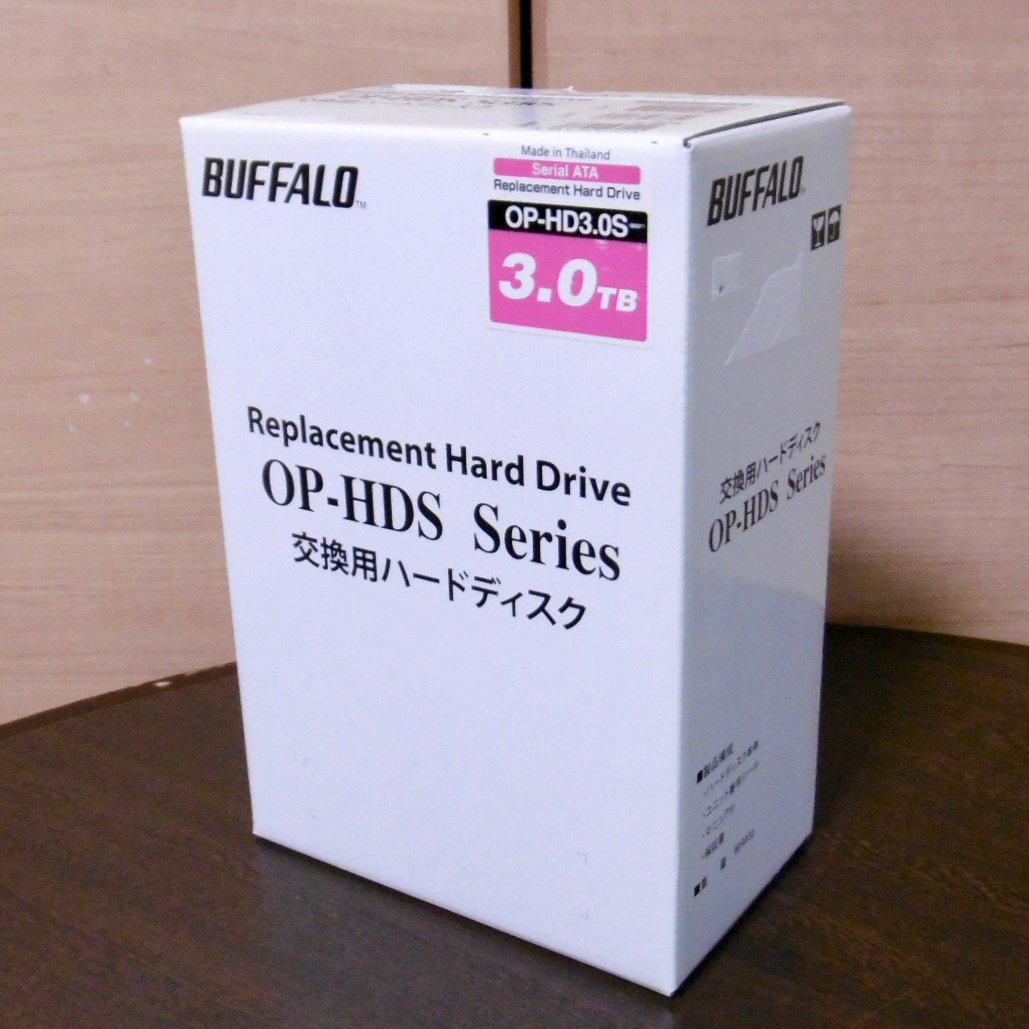 ■未使用新品■BUFFALO 3TB ハードディスク・OP-HD3.0S■_画像1