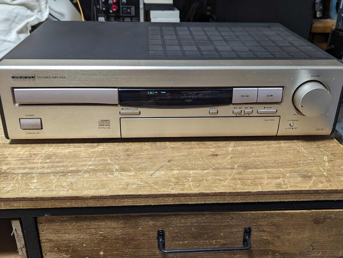 ONKYO Onkyo CR-70 CD tuner amplifier CD it is possible to reproduce guarantee none 