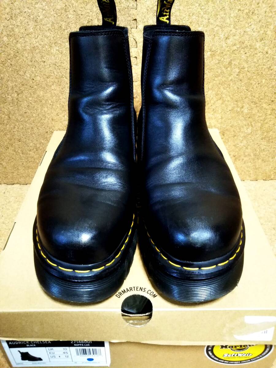 【Dr.MARTENS】ドクターマーチン オードリック チェルシーブーツ UK10 (29cm ) AUDRICK CHELSEA BOOT ブラック 厚底【箱付き良品】_画像9