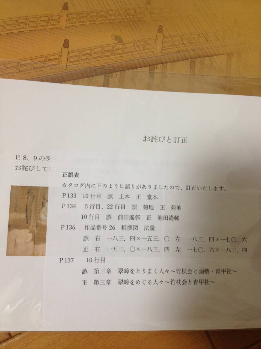 図録 西山翠嶂 知られざる京都画壇の巨匠 正誤表付き 海の見える 図録 西山翠嶂 知られざる京都画壇の巨匠 正誤表付き 海の見える