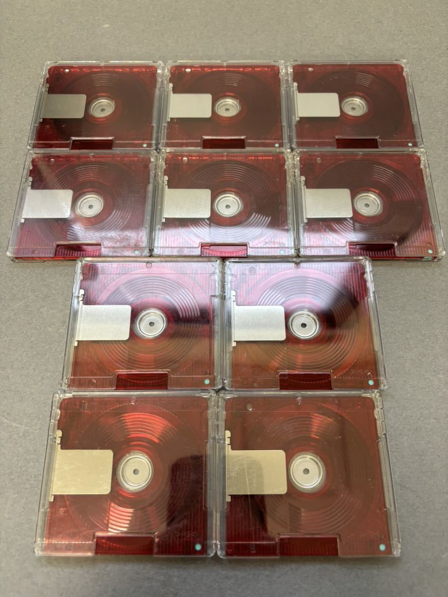 MD ミニディスク minidisc 中古 初期化済 TDK MUSIC JACK COLOR RED 74 10枚セット_画像2