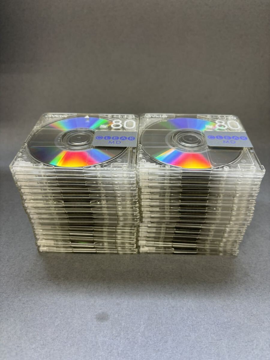 MD ミニディスク minidisc 中古 初期化済 Victor ビクター CLEAR 80 30枚セット ケースなし_画像1