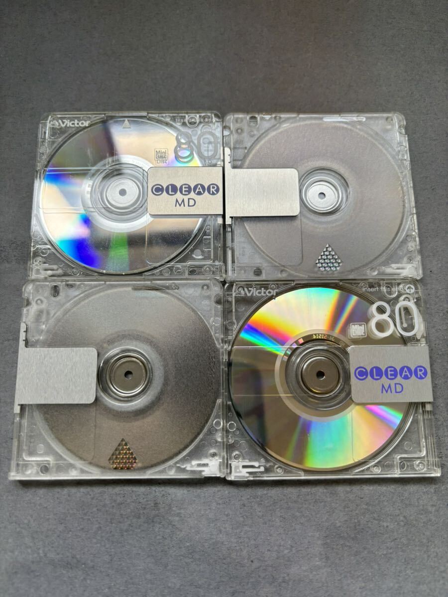 MD ミニディスク minidisc 中古 初期化済 Victor ビクター CLEAR 80 30枚セット ケースなし_画像3