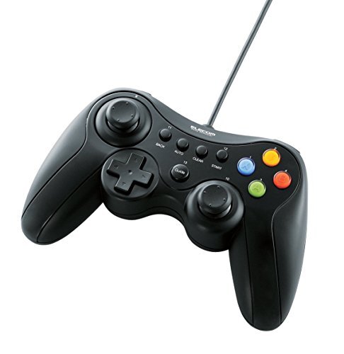 エレコム ゲームパッド USB接続 Xinput/DirectInput両対応 Xbox系12ボタン (中古品)_画像1