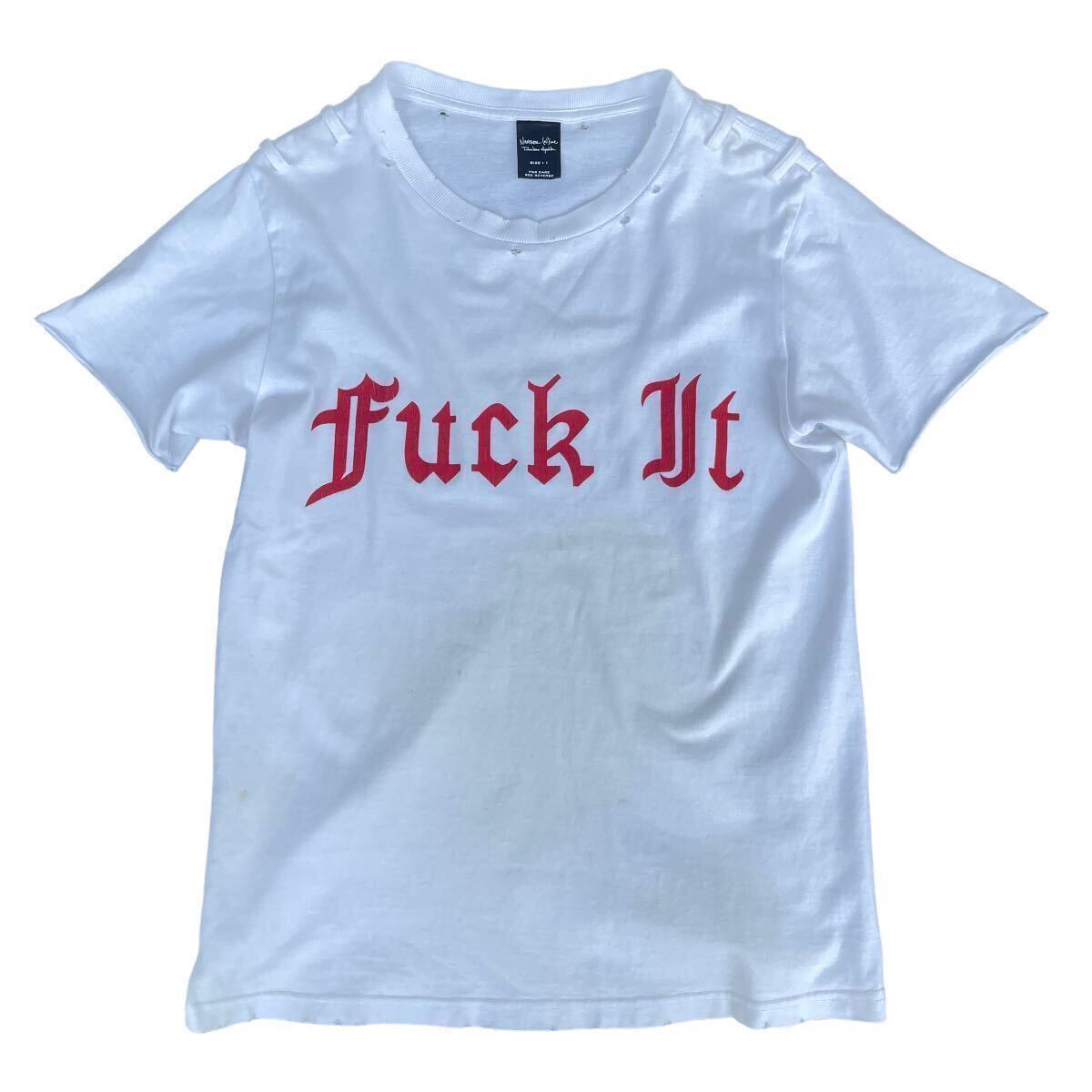 2006ss Number (n)ine fuck it t shirts tops white Takahiro Miyashita Japanese label collection archive rare 06ss_画像1