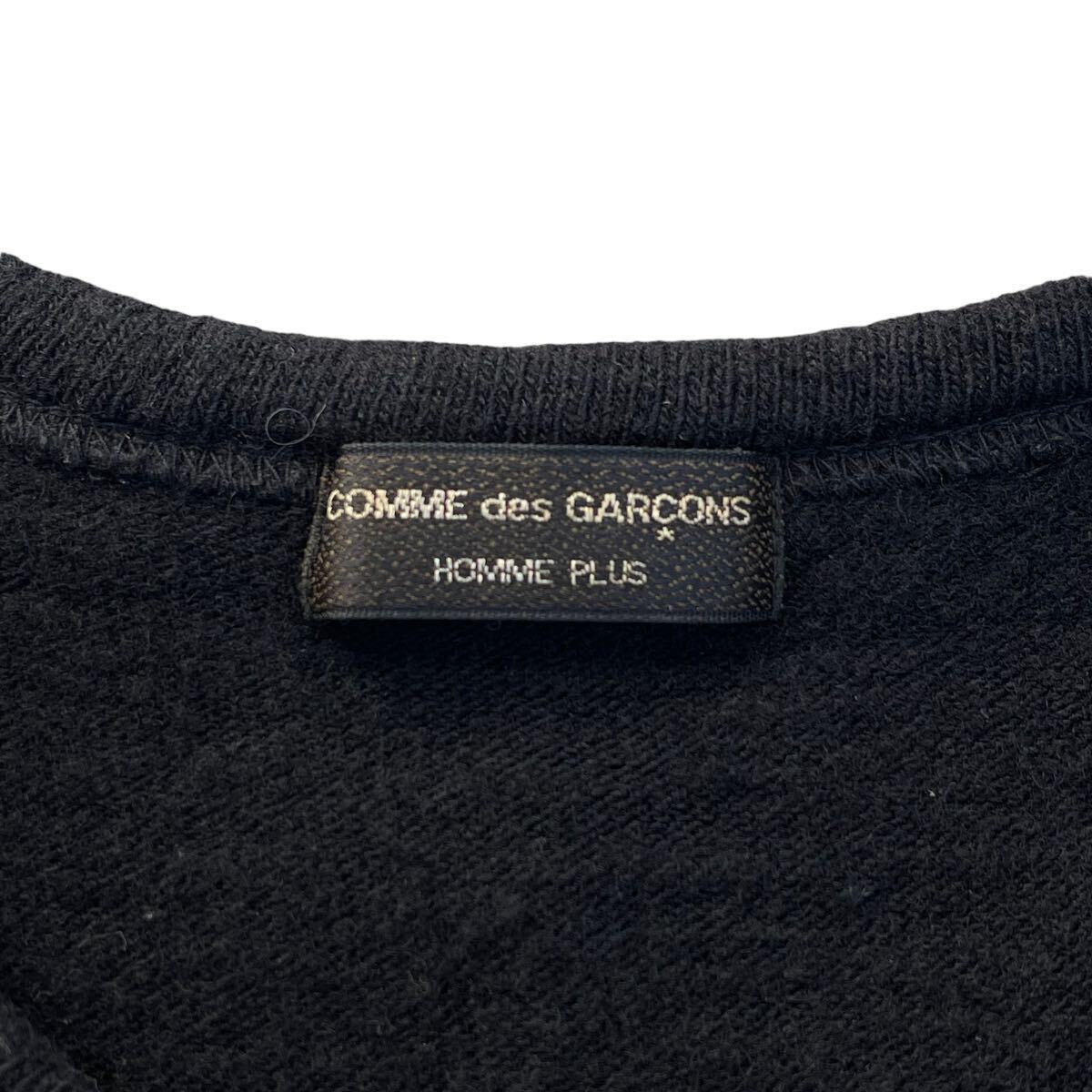 AD 1999 comme des garons homme plus knit logo print sweater collection archive Japanese label Rei Kawakubo rare _画像4