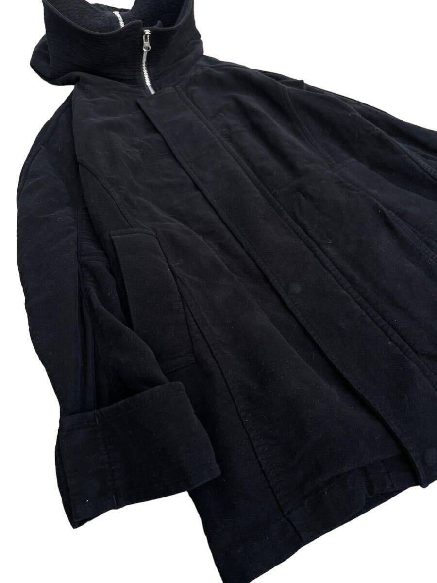 2009AW zucca big hood coat from Issey miyake high neck sick vintage collection archive rareの画像5
