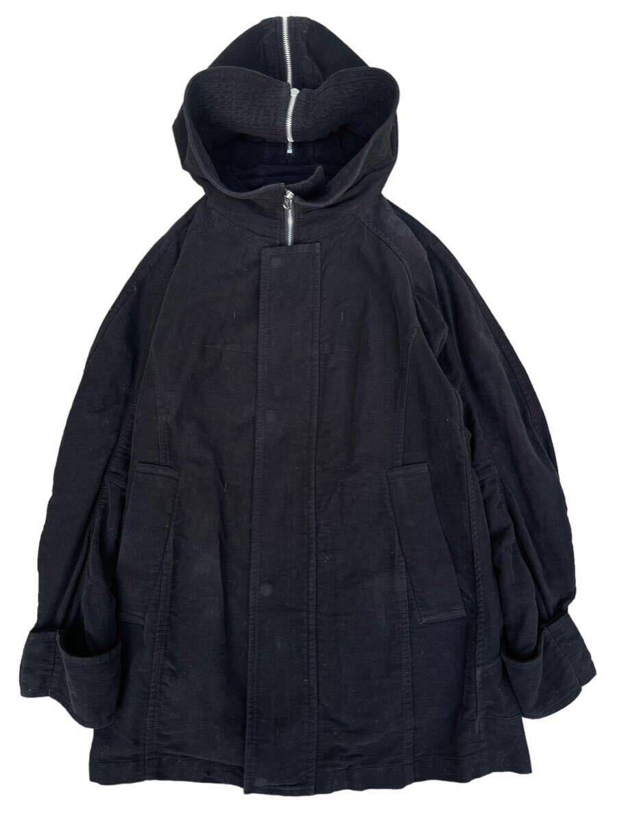 2009AW zucca big hood coat from Issey miyake high neck sick vintage collection archive rareの画像1