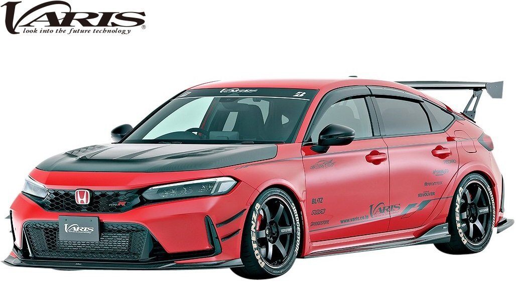 【M’s】 HONDA シビック タイプR FL5 前期 (2022y-) VARIS ARISING-1 リアガーニッシュ 左右 カーボン バリス エアロ パーツ VAHO-109_画像9