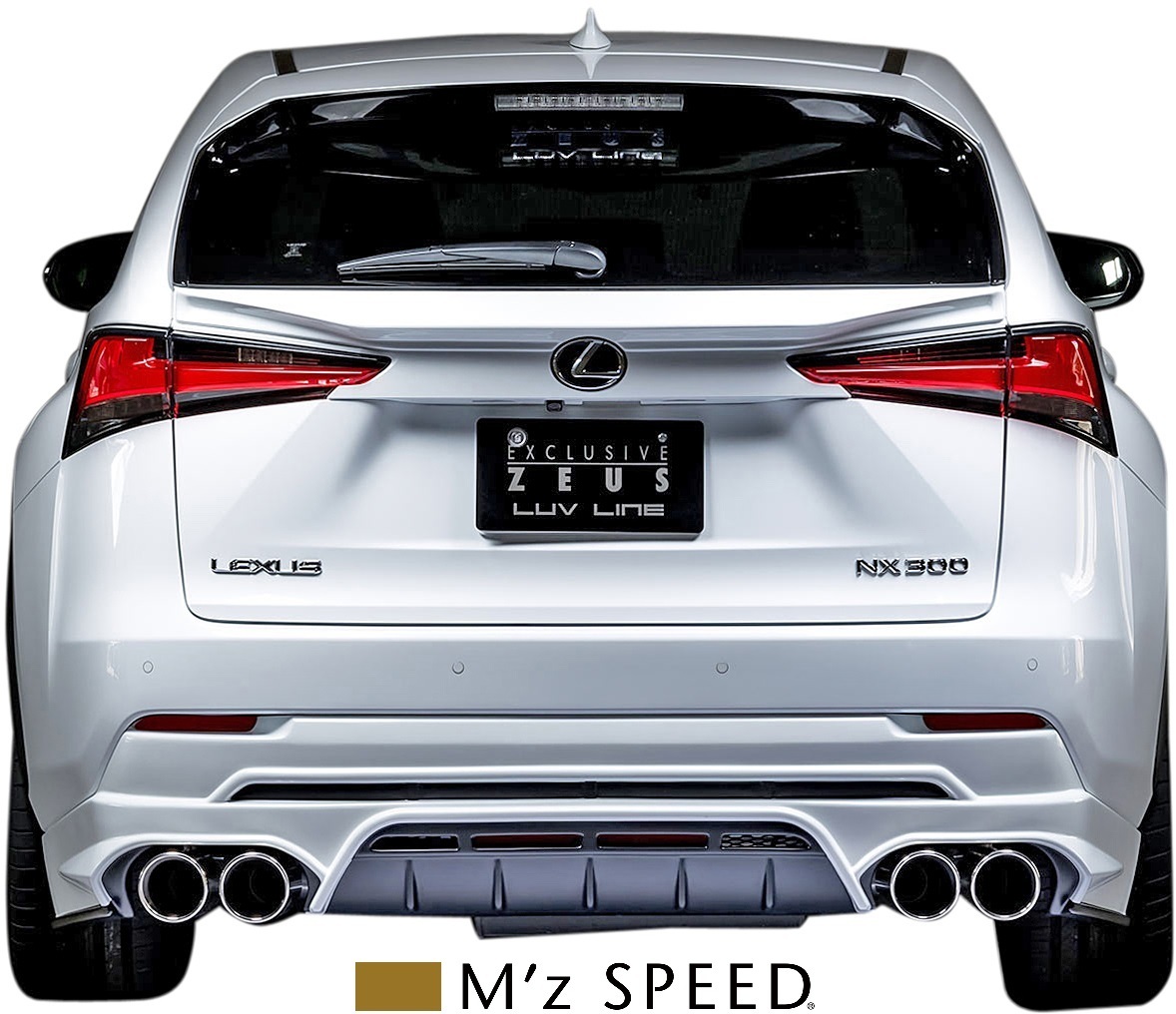 【M’s】レクサス NX 10系 NX300h (2014/7-) M'z SPEED MZ64 エキゾーストシステム 4本出し マフラー エムズスピード 外装 2361-0245_画像3