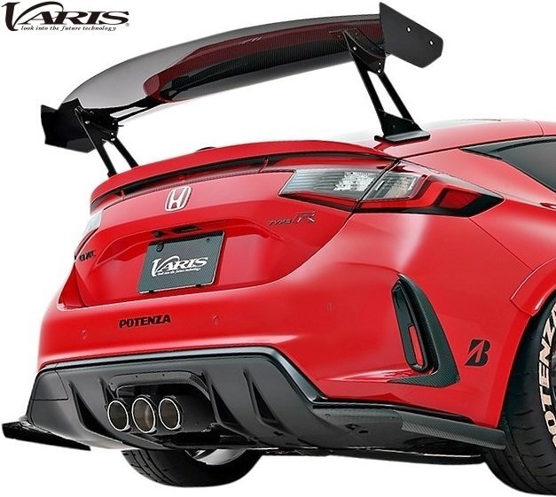 【M’s】 HONDA シビック タイプR FL5 前期 (2022y-) VARIS ARISING-1 リアガーニッシュ 左右 カーボン バリス エアロ パーツ VAHO-109_画像2