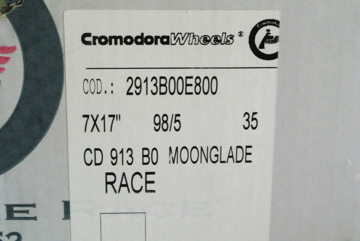 Cromodora wheels RACE 17インチ7J PCD98 5穴 クロモドラホイール　レース　未使用品　４本セット_画像4