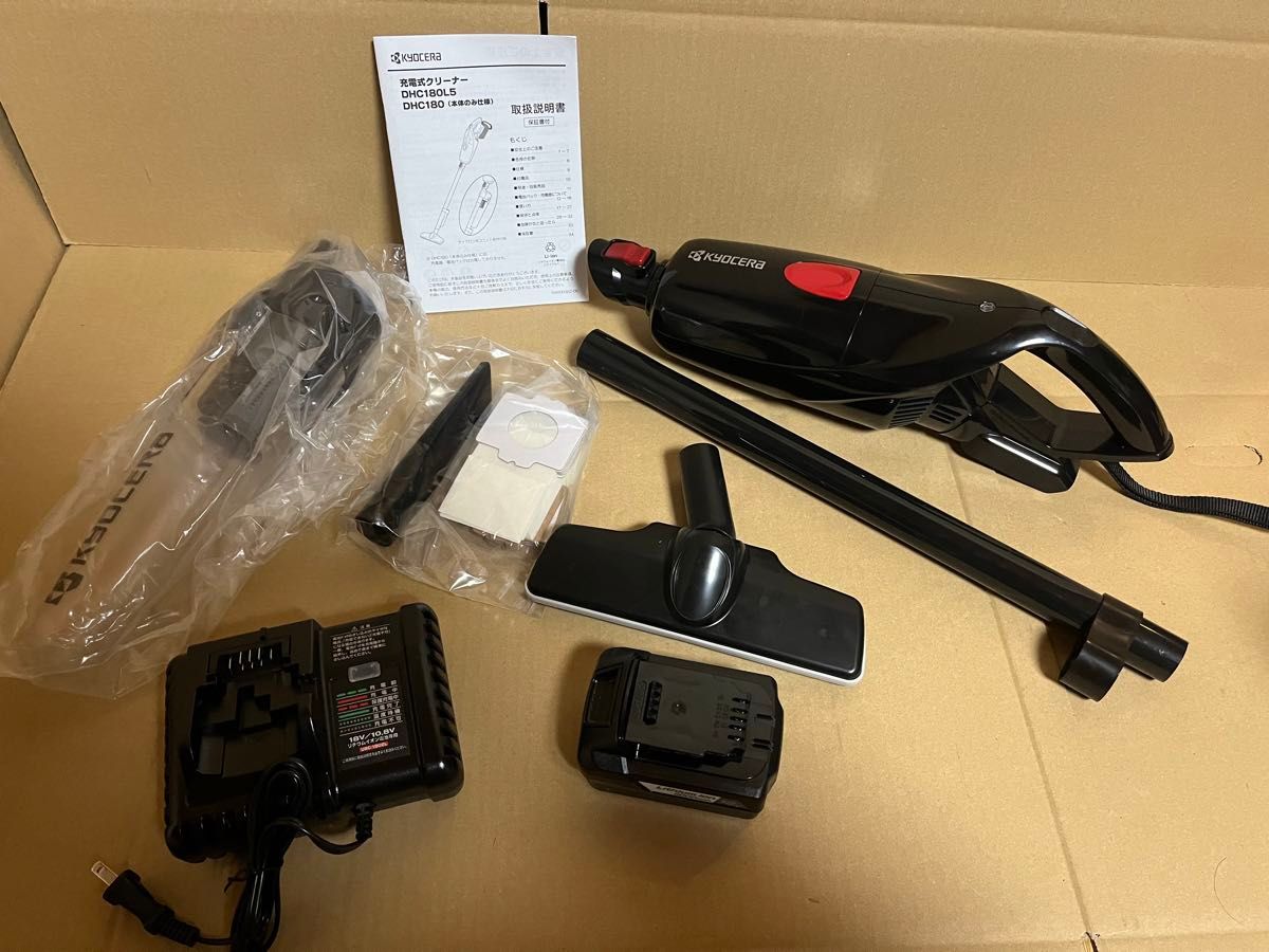 展示品未使用 京セラ 充電式クリーナー DHC180L5 18V 旧リョービ 展示品未使用 京セラ 充電式クリーナー DHC180L5 18V 旧リョービ
