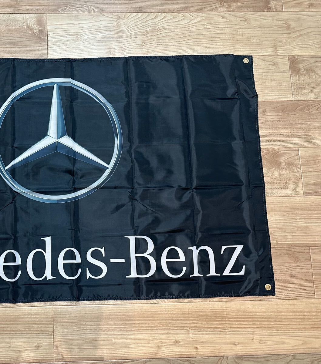 約150×90cm メルセデスベンツ 特大フラッグ バナー タペストリー 旗 ガレージ装飾 Mercedes-Benz ベンツ BMW 店舗装飾 AMG の画像4