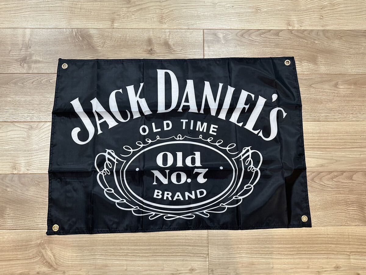 約60x90cm ジャックダニエル 特大フラッグ バナー タペストリー 旗 ガレージ装飾 ロゴ 雑貨 USAバナー Jack Daniel's Bar壁面装飾の画像1