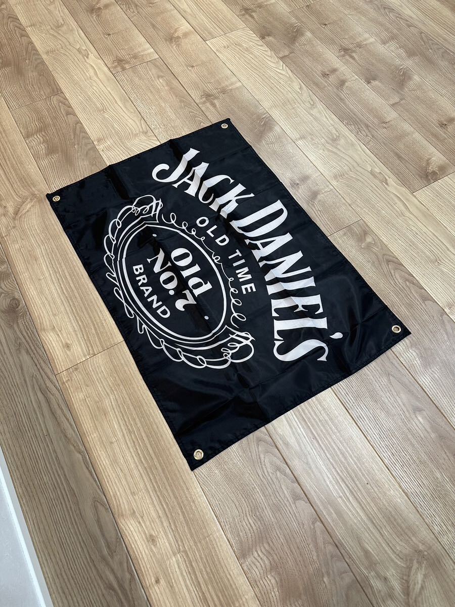 約60x90cm ジャックダニエル 特大フラッグ バナー タペストリー 旗 ガレージ装飾 ロゴ 雑貨 USAバナー Jack Daniel's Bar壁面装飾の画像2