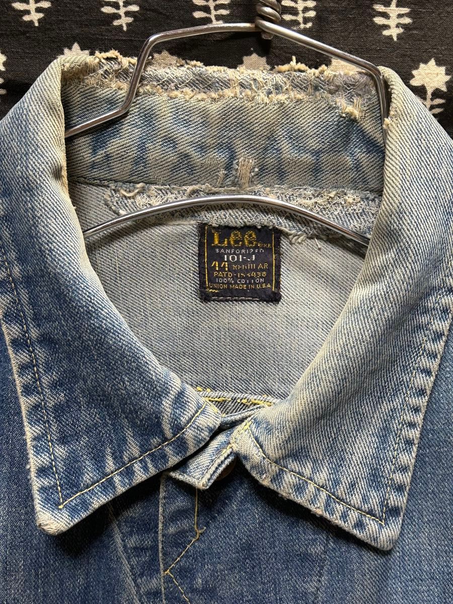 特別限定価格品【希少】 60-70s Lee 101-J デニムジャケット 44 特別限定価格品【希少】 60-70s Lee 101-J デニムジャケット 44