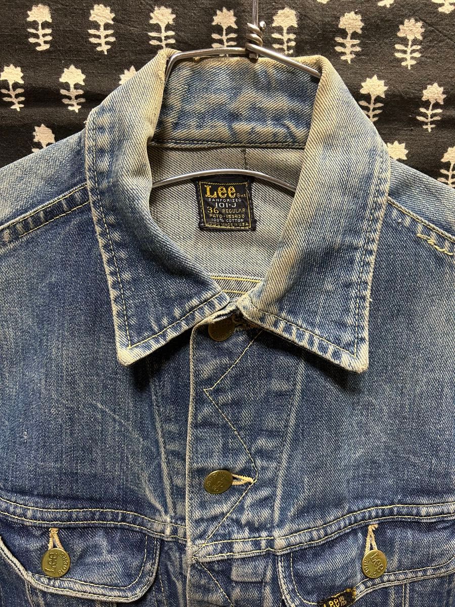 希少入手困難】【希少サイズ】70s Lee 101-J デニムジャケット 希少入手困難】【希少サイズ】70s Lee 101-J デニムジャケット