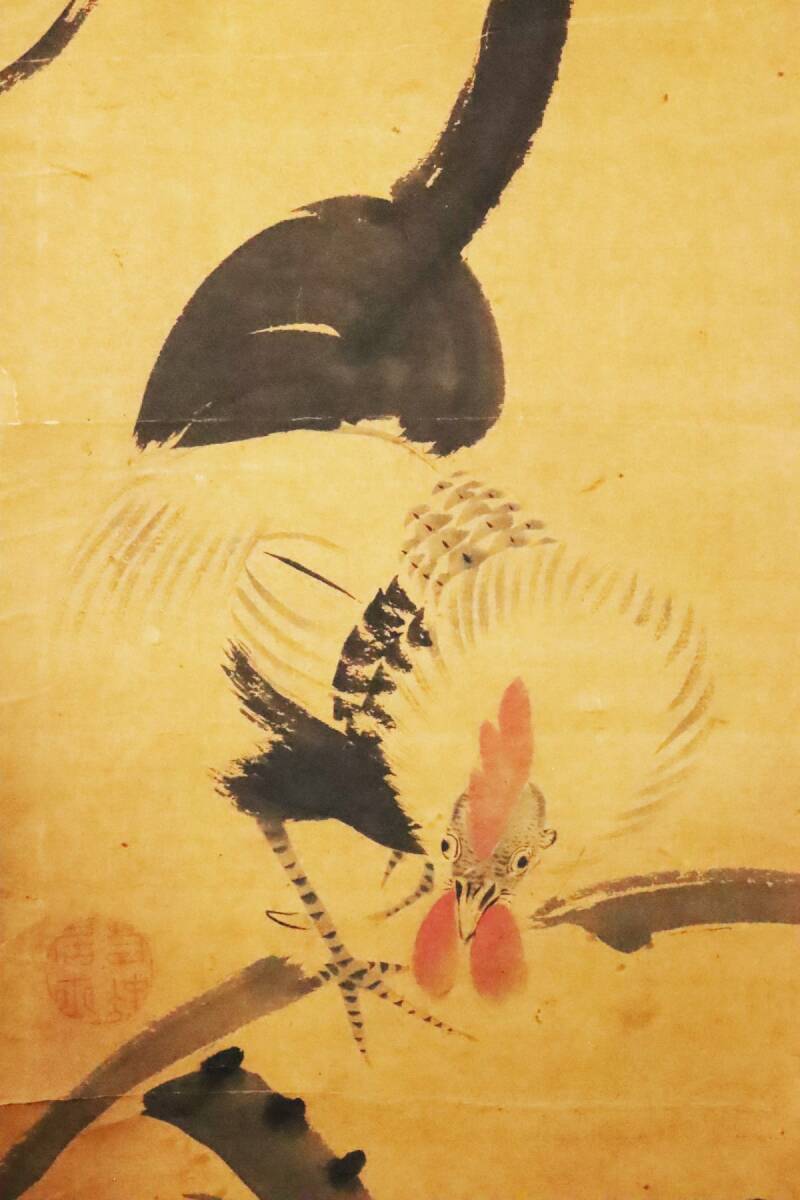  copy . wistaria .. paper pcs hold axis Japanese picture .. have . box flowers and birds map Edo middle period .. chicken map collector discharge goods [63160et]