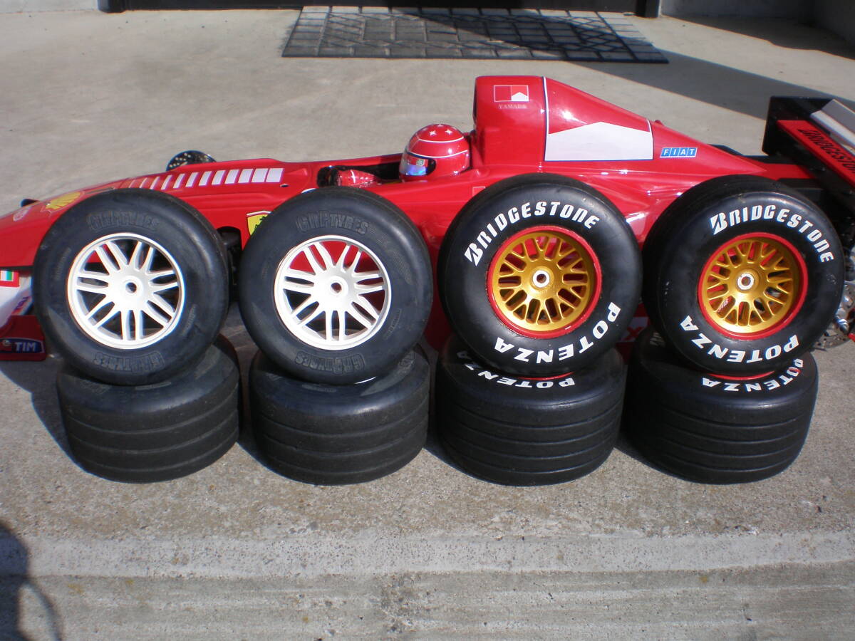 FG 1/5 F1 フェラーリ 4輪油圧ディスクブレーキ サーボ3個付 中古品の画像10