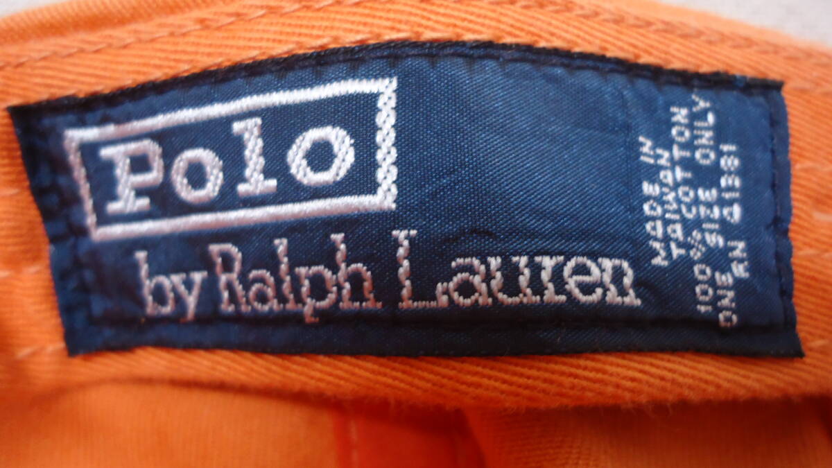 Polo Ralph Lauren Ball Cap オレンジ %off ポロ ラルフローレン 定番 キャップ 帽子 レターパックライト おてがる配送ゆうパック 匿名配送_画像9