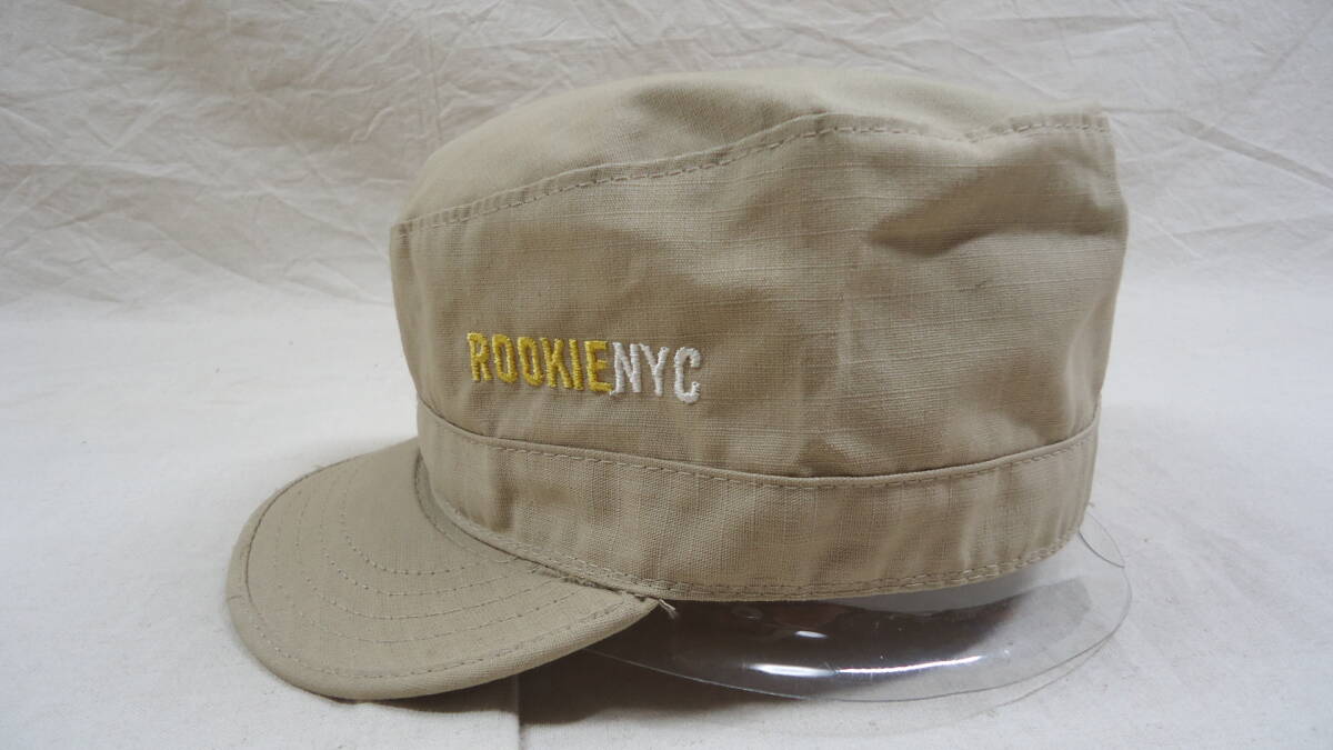 ROOKIE NYC 旧モデル COMBAT CAP カーキ M , 7 1/4 半額 50%off SB ルーキー スケートボード キャップ 帽子 レターパックライト_画像3