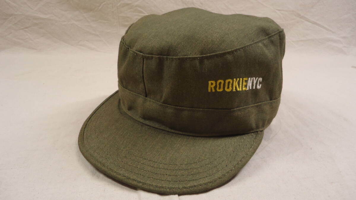 ROOKIE NYC 旧モデル COMBAT CAP オリーブ M , 7 1/4 半額 50%off SB ルーキー スケートボード キャップ 帽子 レターパックライト_画像1