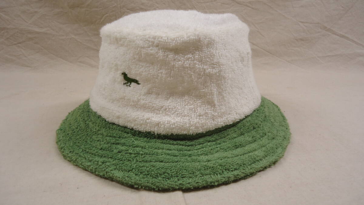 MODERN AMUSEMENT 旧モデル タオル地 ハット 白/緑 L 半額以下 60%off モダン・アミューズメント カラス 帽子 レターパックライト の画像1