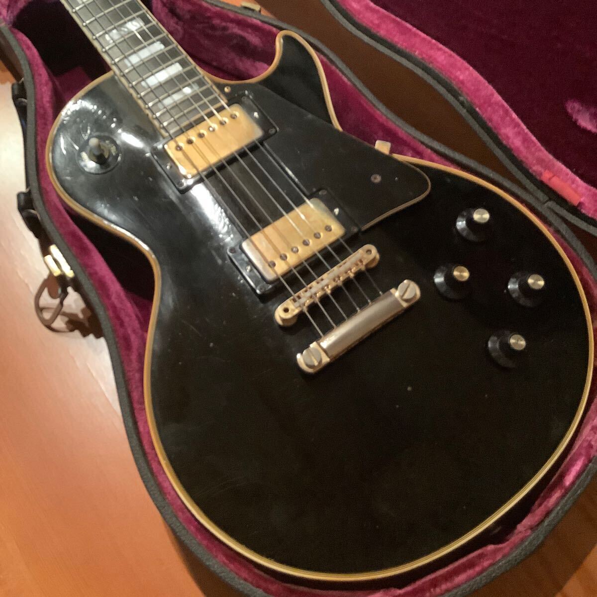 ギブソン レスポール Gibson Les Paul custom shop ブラック の画像2