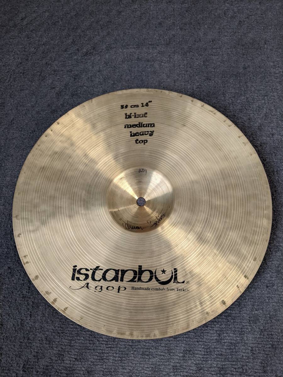 istanbul 14" Hi-Hat イスタンブール 14インチ ハイハットシンバル トップAgop ボトムmehmet_画像4