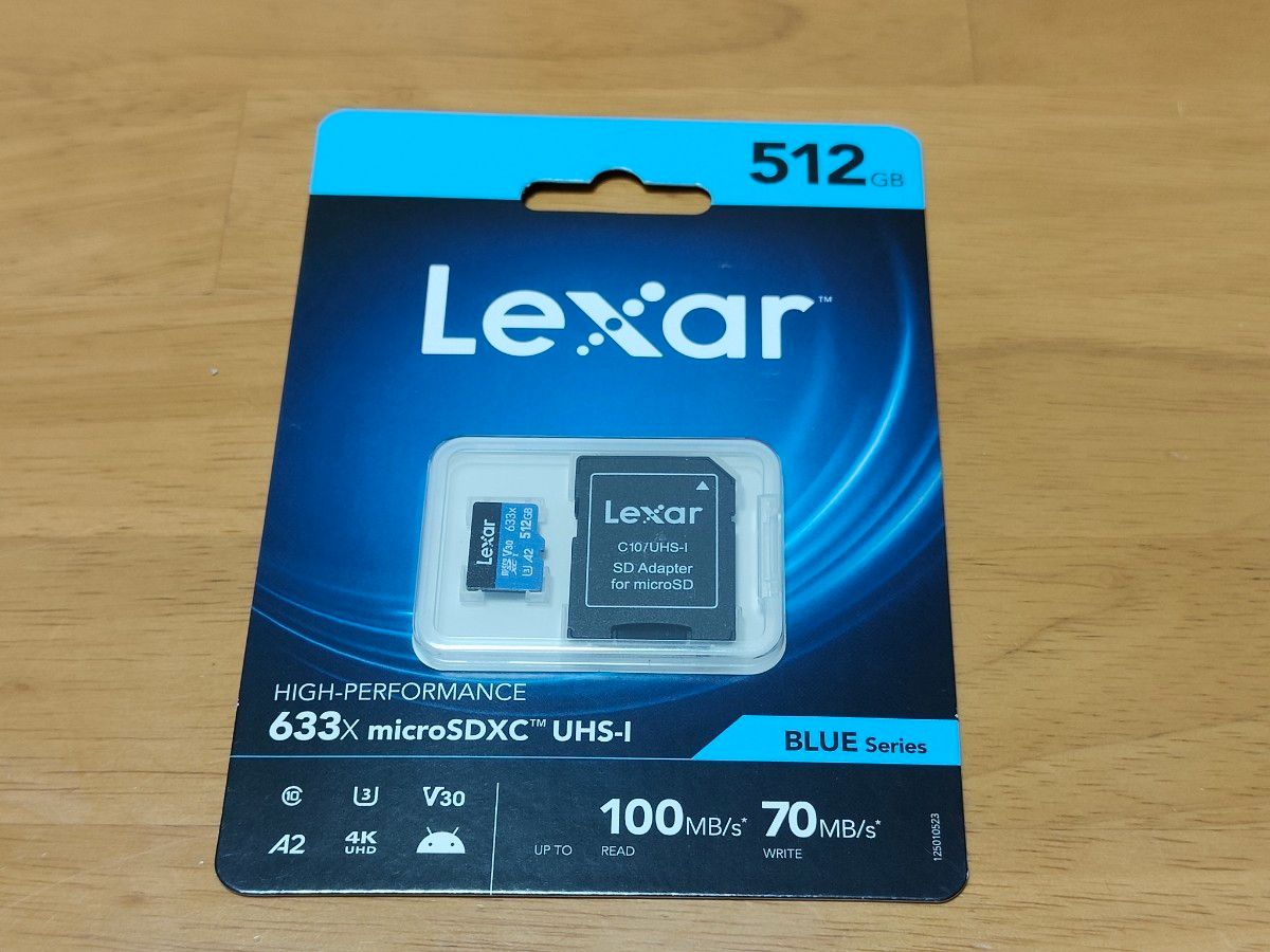 新品未開封 Lexar LSDMI512BB633A microSDXCカード 512GB SDカード A2 V30 